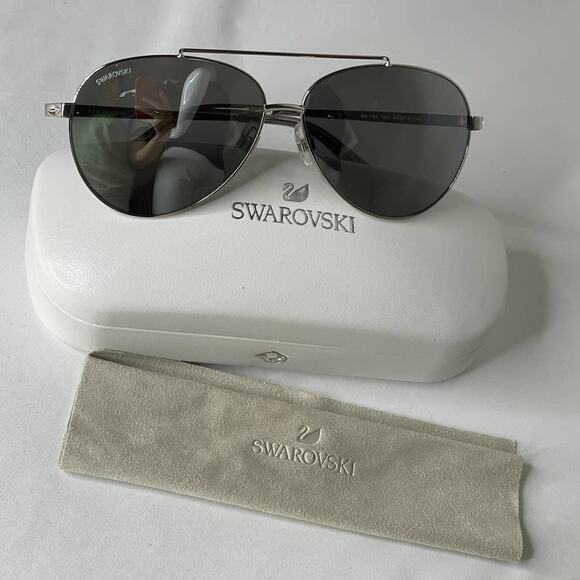 Swarovski Pilot 60mm Grey Sunglasses